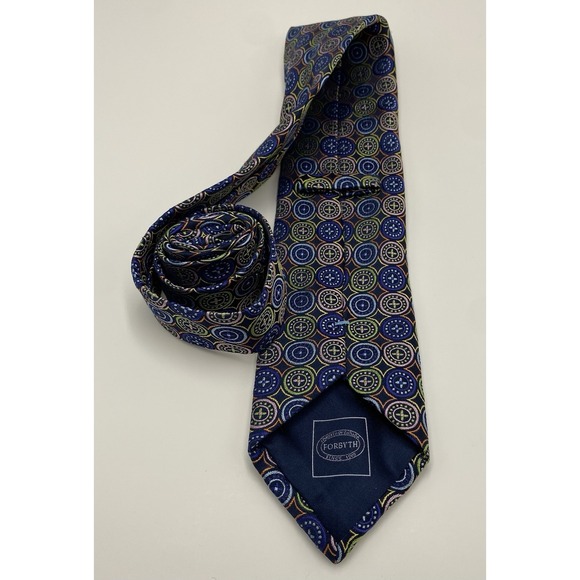 Forsyth Men's Silk Patterned‎ Neck Tie Multicolor - Picture 3 of 5